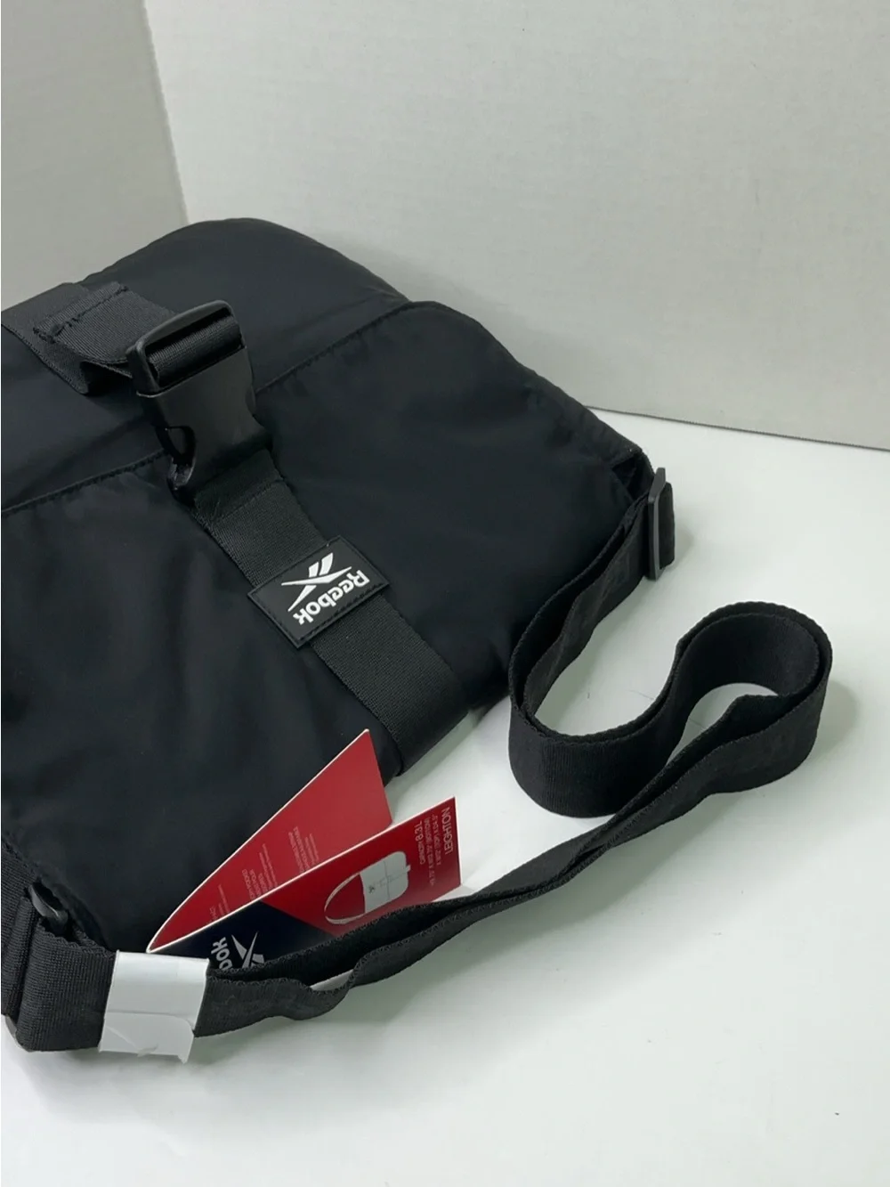 Reebok Black Leighton Crossbody Bag